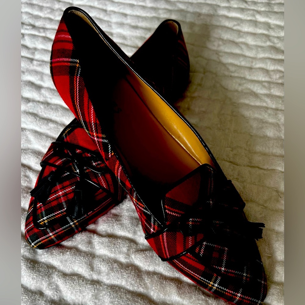 Talbot holiday print loafers.